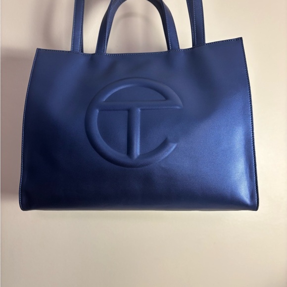 Telfar Medium Cobalt Shopping Bag w/ Dust Bag •EUC• - Picture 3 of 16